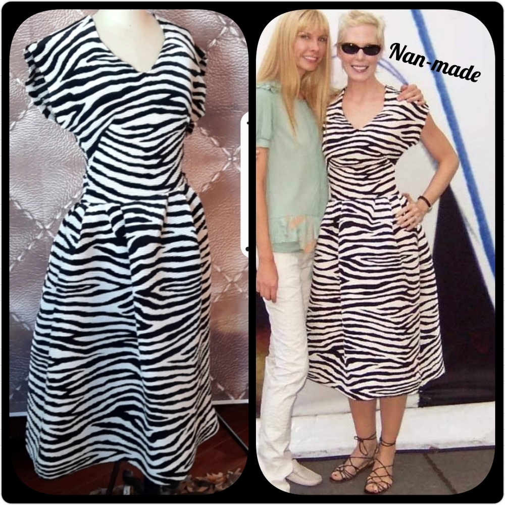 Nan-made Zebra Print Dress